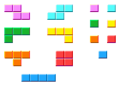 Tetris pieces.