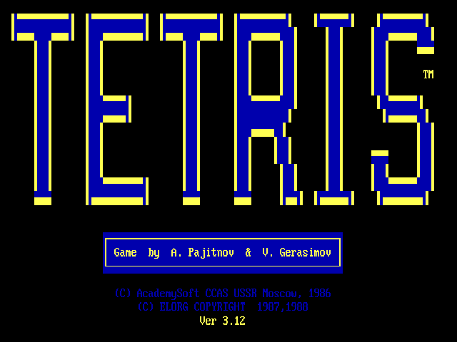 File:Tetris (IBM PC) Title Screen.png