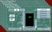 Main Menu screen from Spectrum HoloByte's "Tetris Classic" for PC, circa 1992.